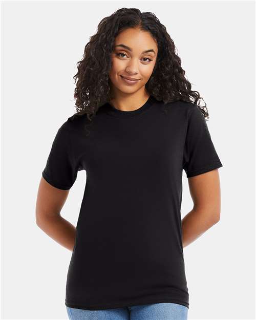 Custom Embroidered  Hanes Beefy-T® T-Shirt 5180 Black
