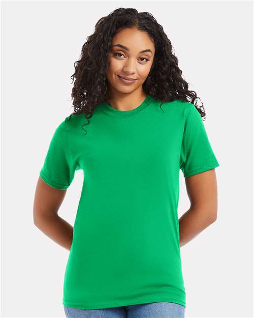 Custom Embroidered  Hanes Beefy-T® T-Shirt 5180 Kelly Green