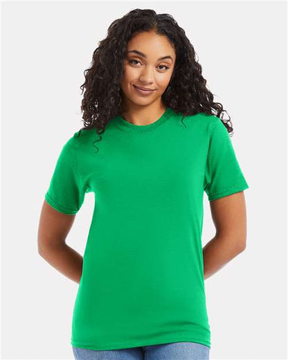 Custom Embroidered  Hanes Beefy-T® T-Shirt 5180 Kelly Green
