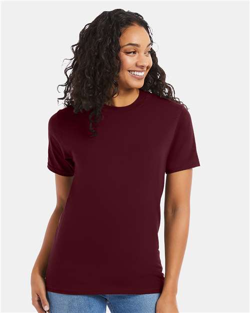 Custom Embroidered  Hanes Beefy-T® T-Shirt 5180 Maroon