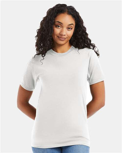 Custom Embroidered  Hanes Beefy-T® T-Shirt 5180 White