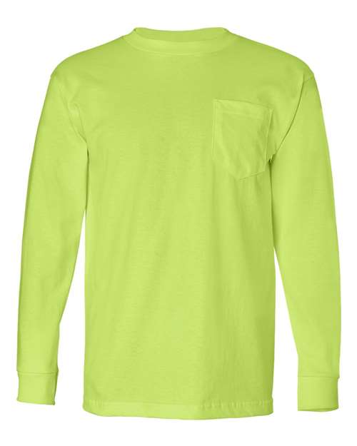 Bayside Unisex USA-Made Long Sleeve Pocket T-Shirt 61