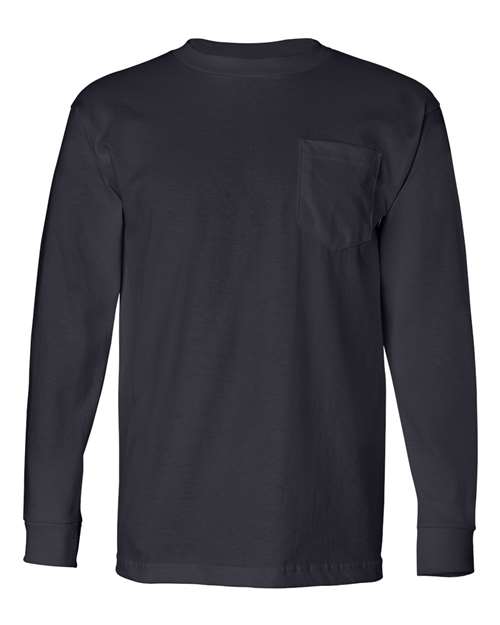 Bayside Unisex USA-Made Long Sleeve Pocket T-Shirt 61