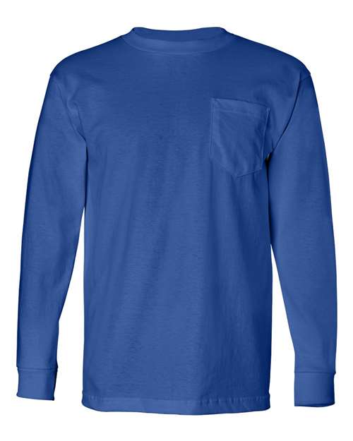 Bayside Unisex USA-Made Long Sleeve Pocket T-Shirt 61