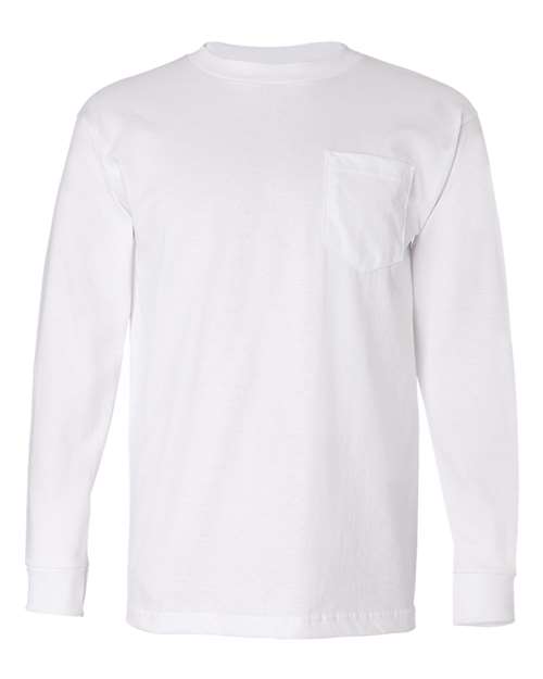 Bayside Unisex USA-Made Long Sleeve Pocket T-Shirt 61