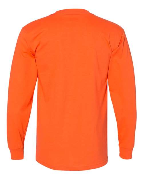 Bayside USA-Made Long Sleeve T-Shirt 6100 Orange