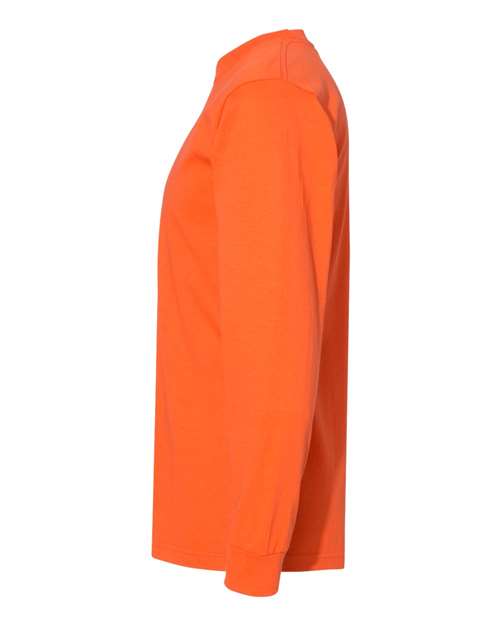 Bayside USA-Made Long Sleeve T-Shirt 6100 Orange