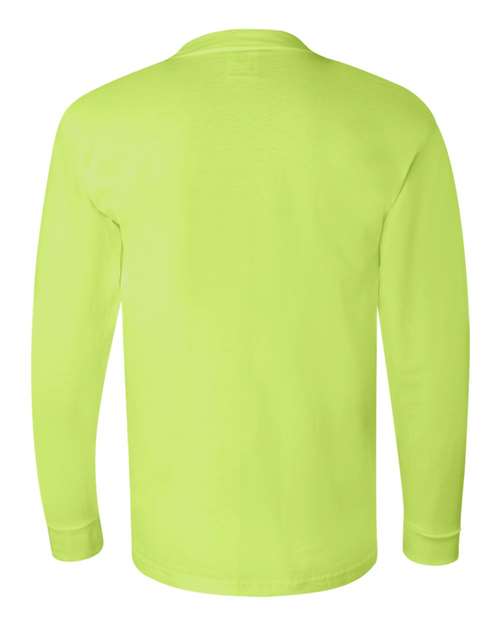 Bayside USA-Made Long Sleeve T-Shirt 6100 Lime Green