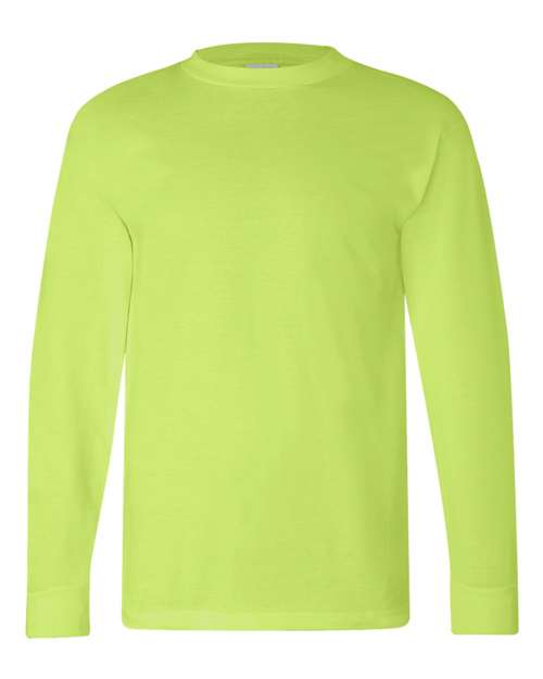 Bayside USA-Made Long Sleeve T-Shirt 6100 Lime Green