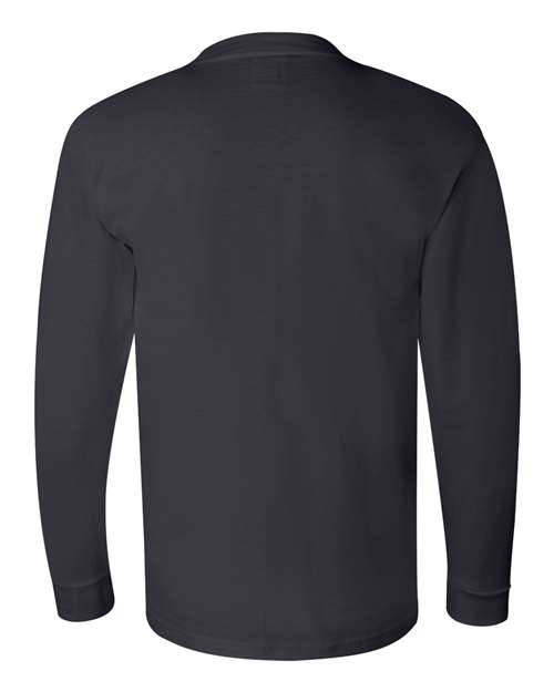 Bayside USA-Made Long Sleeve T-Shirt 6100 Navy