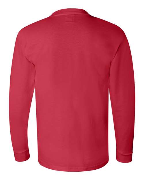 Bayside USA-Made Long Sleeve T-Shirt 6100 Red