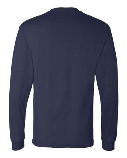 Hanes Essential-T Long Sleeve T-Shirt 5286 Navy