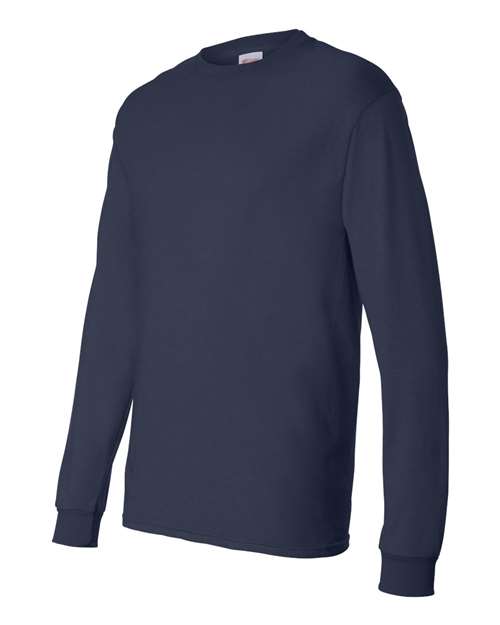 Hanes Essential-T Long Sleeve T-Shirt 5286 Navy