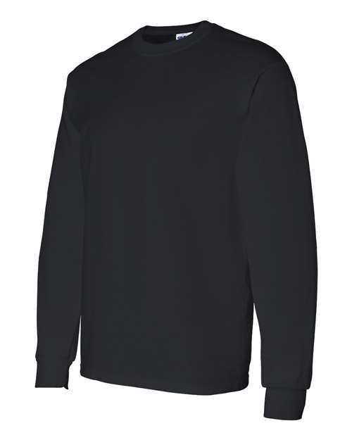 Gildan Heavy Cotton™ Long Sleeve T-Shirt 5400 Black Custom Embroidered Business Logo