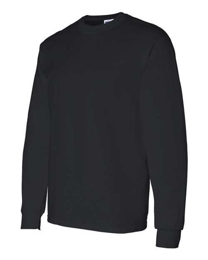 Gildan Heavy Cotton™ Long Sleeve T-Shirt 5400 Black Custom Embroidered Business Logo