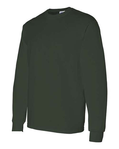 Gildan Heavy Cotton™ Long Sleeve T-Shirt 5400 Dark Heather Custom Embroidered Business Logo
