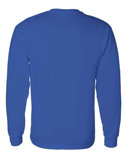 Gildan Heavy Cotton™ Long Sleeve T-Shirt 5400 Royal Custom Embroidered Business Logo