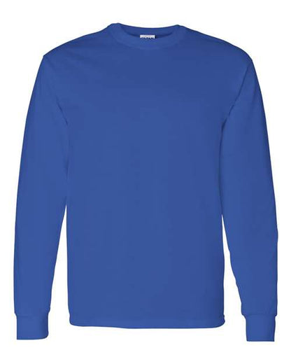 Gildan Heavy Cotton™ Long Sleeve T-Shirt 5400 Red Custom Embroidered Business Logo