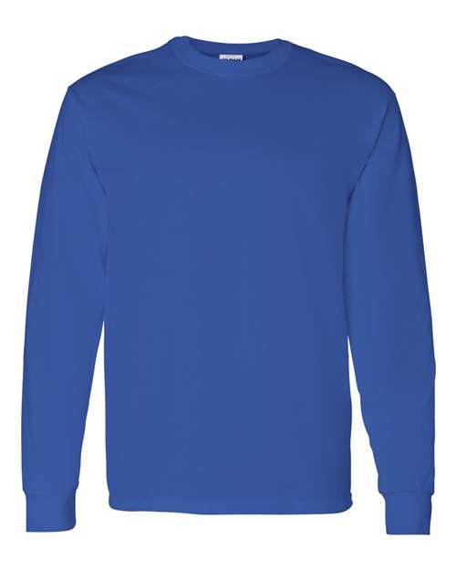 Gildan Heavy Cotton™ Long Sleeve T-Shirt 5400 Royal Custom Embroidered Business Logo