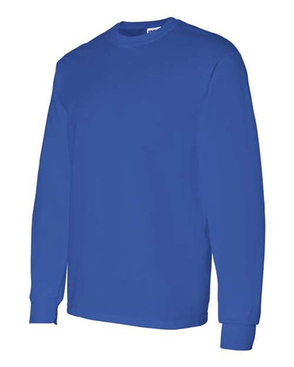Gildan Heavy Cotton™ Long Sleeve T-Shirt 5400 Royal Custom Embroidered Business Logo