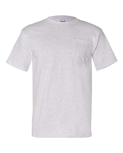 Bayside USA-Made Pocket T-Shirt 7100 Ash
