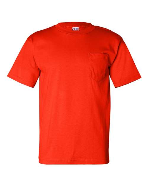 Bayside USA-Made Pocket T-Shirt 7100 Orange
