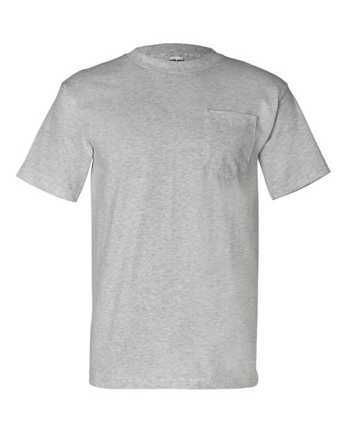 Bayside USA-Made Pocket T-Shirt 7100 Dark Ash