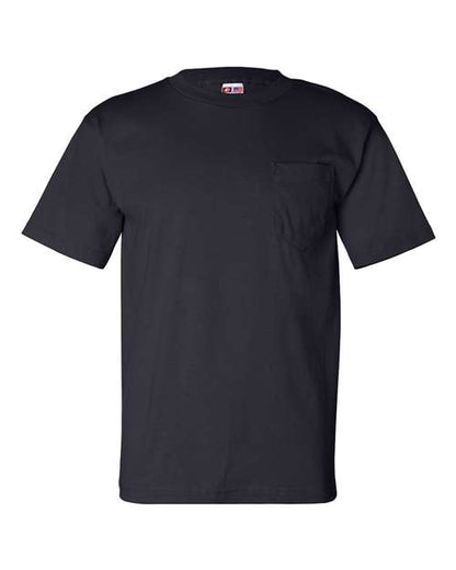 Bayside USA-Made Pocket T-Shirt 7100 Navy