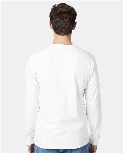 Hanes Authentic Long Sleeve Pocket T-Shirt 5596
