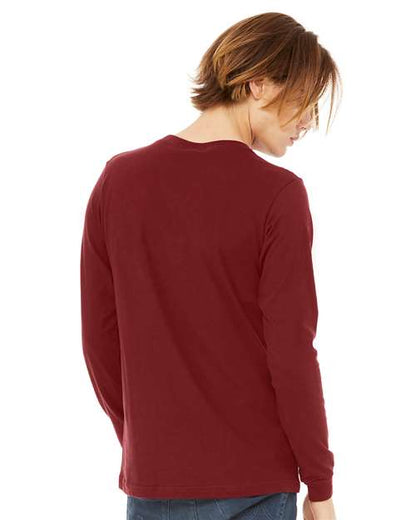 BELLA + CANVAS Jersey Long Sleeve Tee 3501 Cardinal