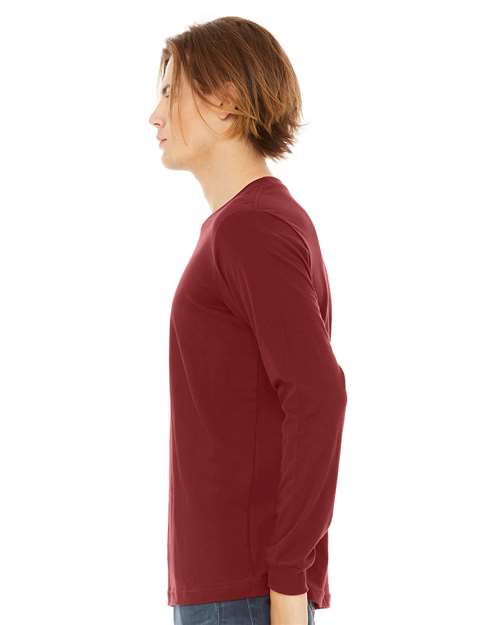 BELLA + CANVAS Jersey Long Sleeve Tee 3501 Cardinal