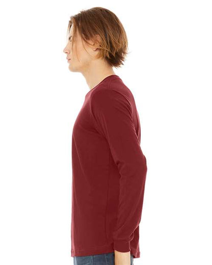 BELLA + CANVAS Jersey Long Sleeve Tee 3501 Cardinal