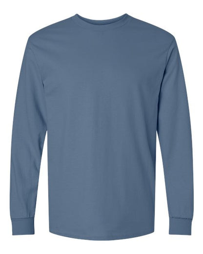 Gildan Ultra Cotton® Long Sleeve T-Shirt 2400 Indigo Blue