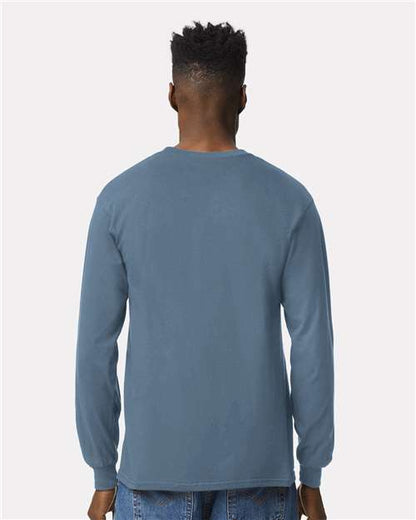 Gildan Ultra Cotton® Long Sleeve T-Shirt 2400 Indigo Blue