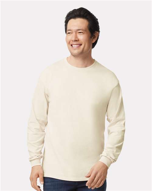 Gildan Ultra Cotton® Long Sleeve T-Shirt 2400 Natural