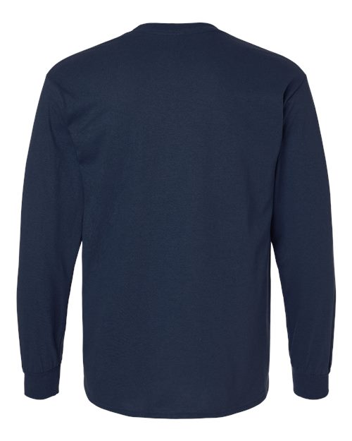 Gildan Ultra Cotton® Long Sleeve T-Shirt 2400 Navy