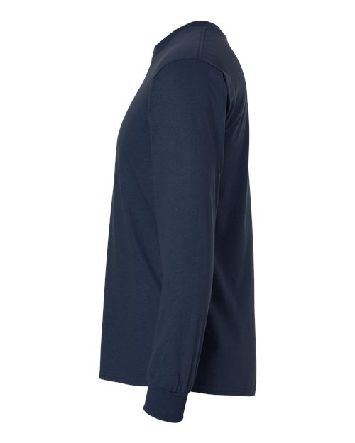 Gildan Ultra Cotton® Long Sleeve T-Shirt 2400 Navy