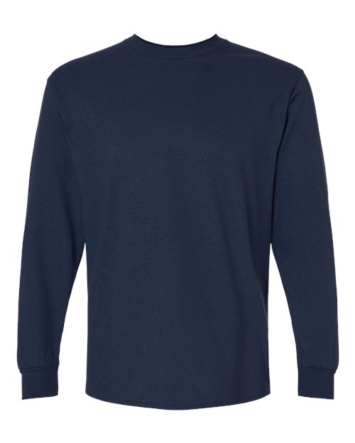 Gildan Ultra Cotton® Long Sleeve T-Shirt 2400 Navy