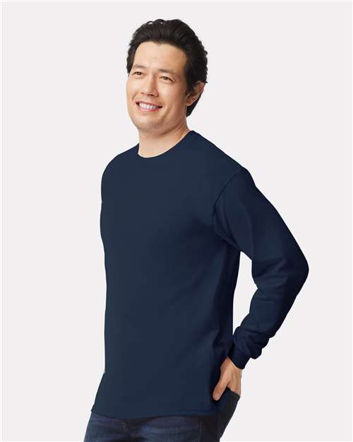 Gildan Ultra Cotton® Long Sleeve T-Shirt 2400 Navy