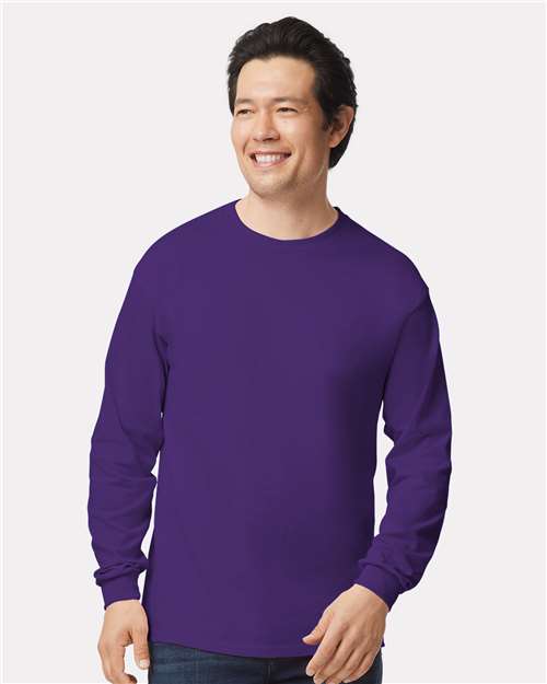 Gildan Ultra Cotton® Long Sleeve T-Shirt 2400 Purple