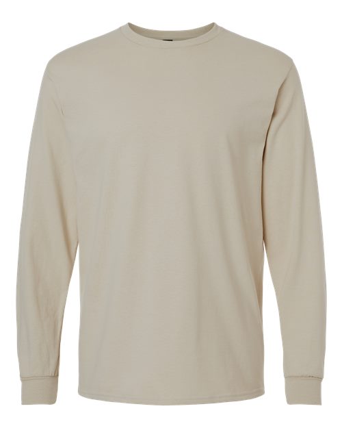Gildan Ultra Cotton® Long Sleeve T-Shirt 2400 Sand