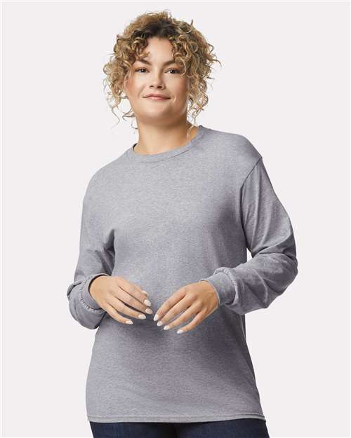Gildan Ultra Cotton® Long Sleeve T-Shirt 2400 Sport Grey