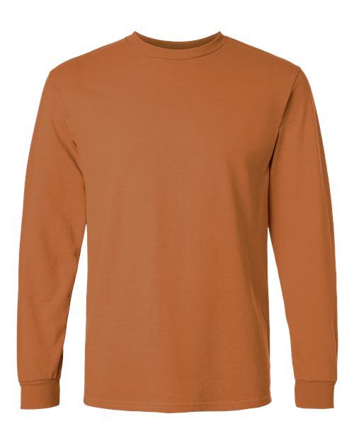 Gildan Ultra Cotton® Long Sleeve T-Shirt 2400 Texas Orange