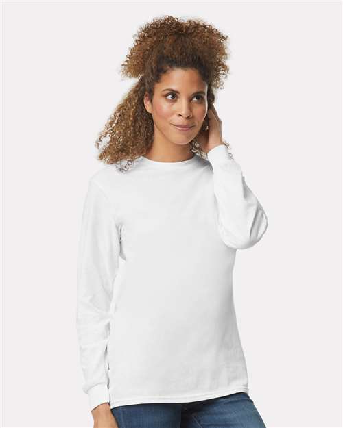 Gildan Ultra Cotton® Long Sleeve T-Shirt 2400 White