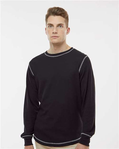 Custom Embroidered  J. America Vintage Thermal Long Sleeve T-Shirt 8238  