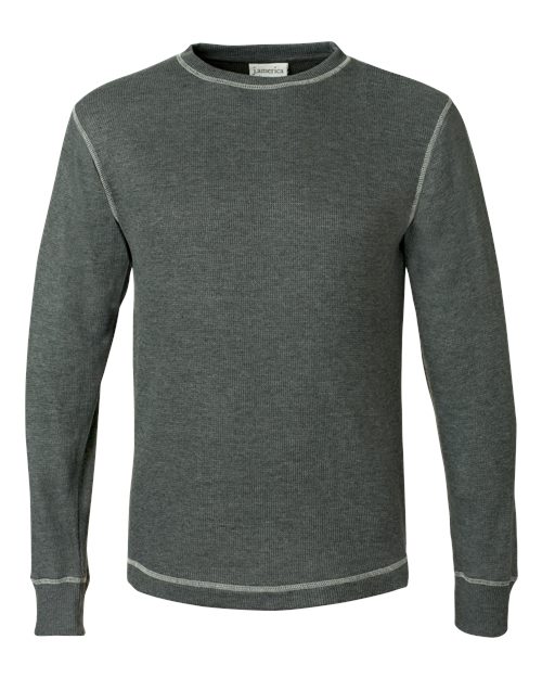 J. America Vintage Thermal Long Sleeve T-Shirt 8238