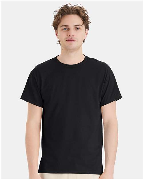 Custom Embroidered  Hanes Ecosmart™ T-Shirt 5170 Black