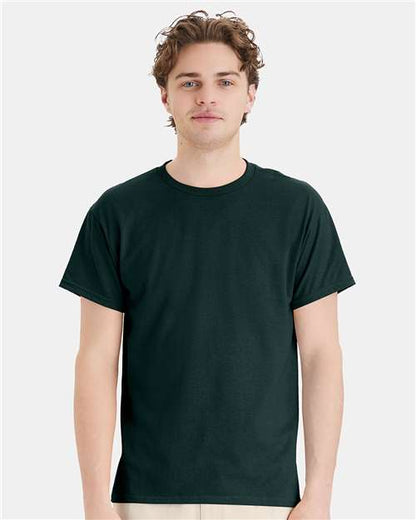 Custom Embroidered  Hanes Ecosmart™ T-Shirt 5170 Deep Forest