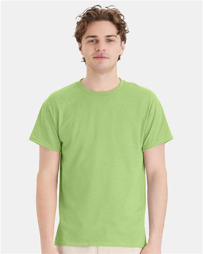 Custom Embroidered  Hanes Ecosmart™ T-Shirt 5170 Lime