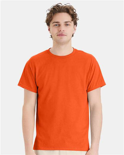 Custom Embroidered  Hanes Ecosmart™ T-Shirt 5170 Orange